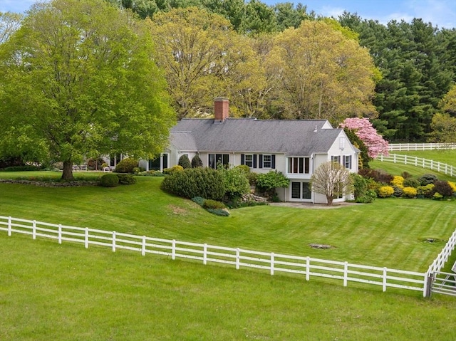 38 Bullard St, Sherborn, MA 01770 - view of front of property with a chimney