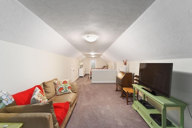 11 Winslow Way, Swansea, MA 02777 - carpeted bedroom with lofted ceiling, baseboards, and a textured ceiling