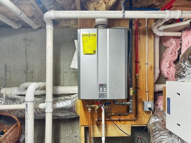11 Winslow Way, Swansea, MA 02777 - utility room with tankless water heater