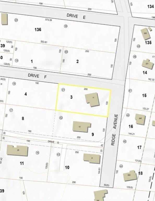 236 Ridge Ave, Otis, MA 01253 - map of parcels