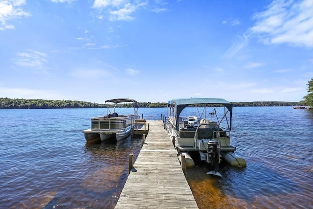 236 Ridge Ave, Otis, MA 01253 - dock area with a water view and boat lift