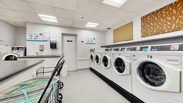 99 Pond Ave Unit 326, Brookline, MA 02445 - community laundry room featuring washing machine and clothes dryer
