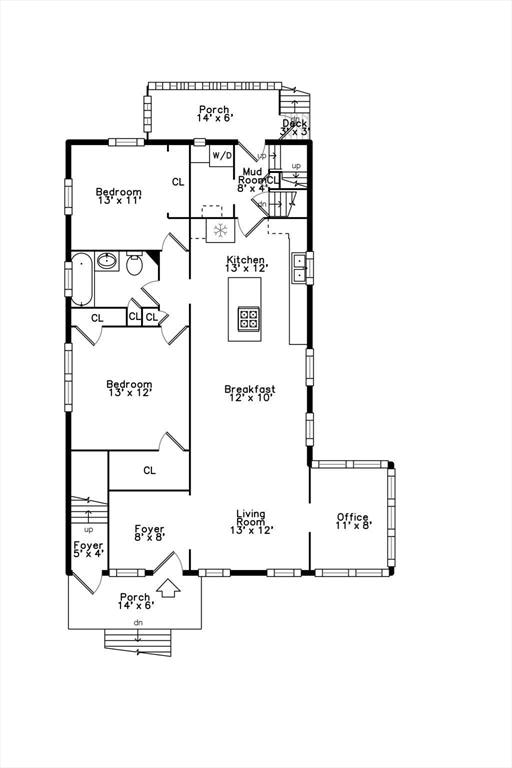200 Woodside Ave, Winthrop, MA 02152 - view of floor plan / room layout