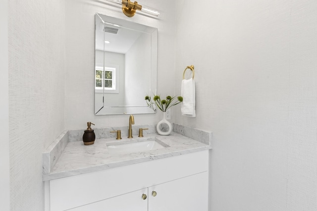 bathroom featuring vanity