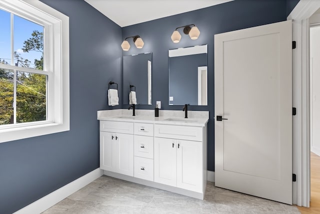 bathroom with vanity