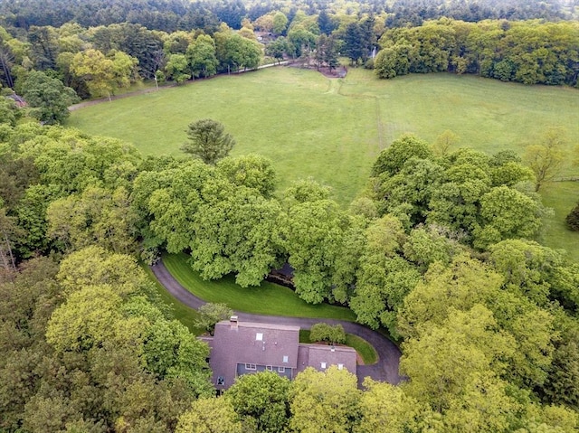 43 Old Concord Rd, Lincoln, MA 01773 - bird's eye view of a heavily wooded area