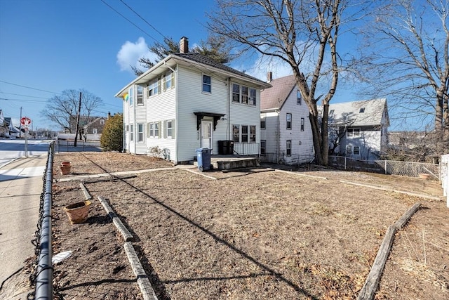 view of rear view of property