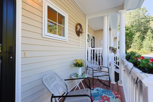 balcony with a porch