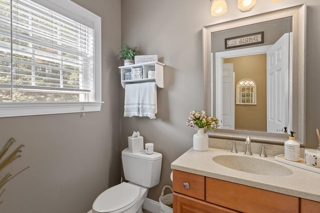 356 Grafton St, Shrewsbury, MA 01545 - half bathroom featuring vanity and toilet