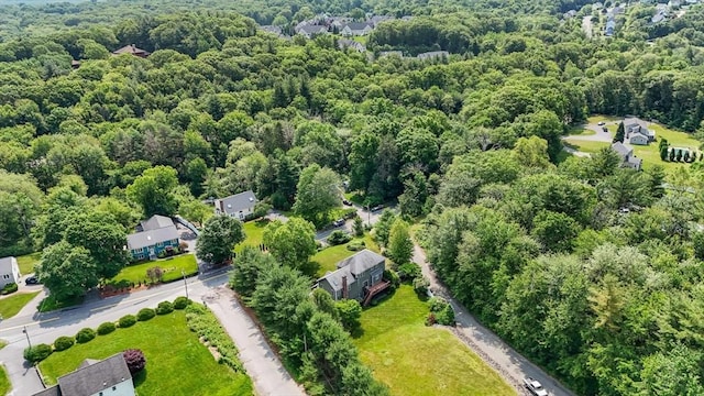 356 Grafton St, Shrewsbury, MA 01545 - aerial view of a heavily wooded area