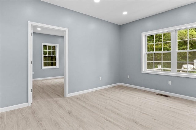 67 Elliott Ave, Dracut, MA 01826 - spare room featuring light wood-type flooring and recessed lighting