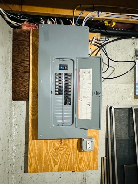 utility room with electric panel