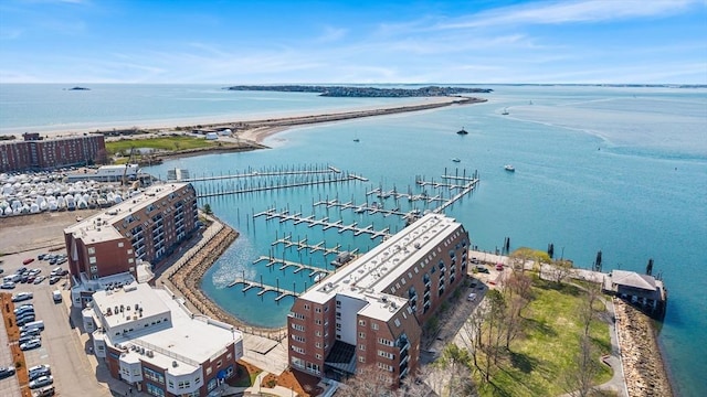 154 Lynnway Unit 511, Lynn, MA 01902 - bird's eye view of a nearby body of water and numerous boat docks