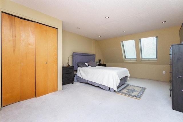 154 Lynnway Unit 511, Lynn, MA 01902 - bedroom featuring light carpet, a closet, and recessed lighting