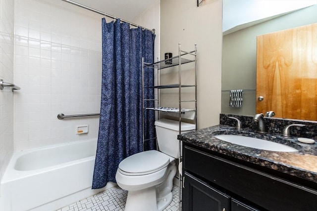 154 Lynnway Unit 511, Lynn, MA 01902 - full bathroom with vanity, tile patterned floors, and shower / bath combo