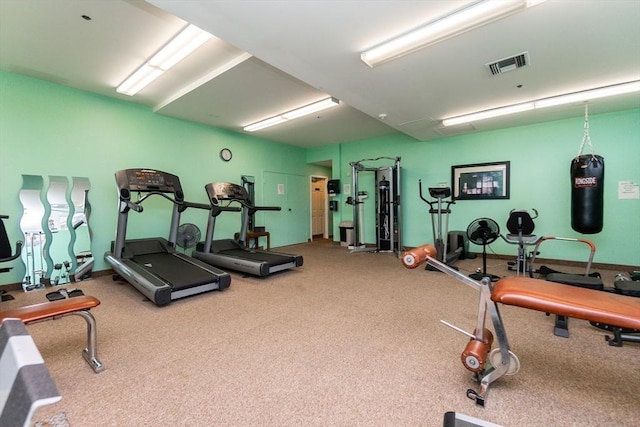 154 Lynnway Unit 511, Lynn, MA 01902 - exercise room with carpet flooring
