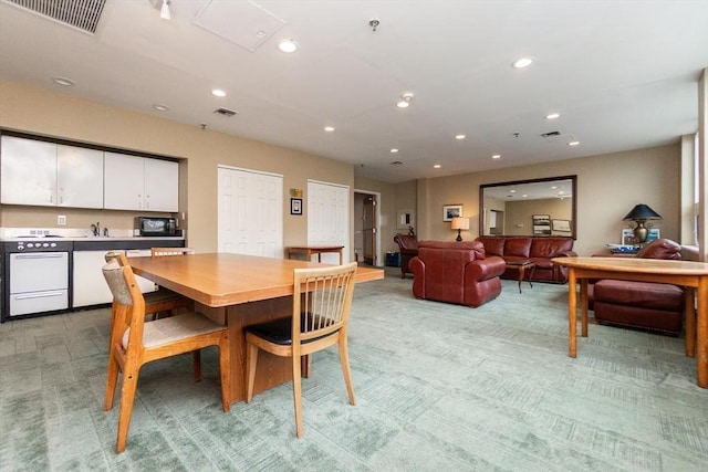 154 Lynnway Unit 511, Lynn, MA 01902 - dining room featuring light colored carpet and recessed lighting