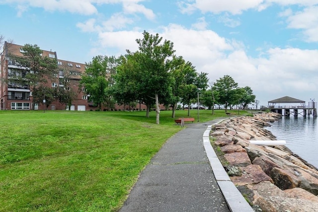 154 Lynnway Unit 511, Lynn, MA 01902 - view of home's community with a lawn and a water view
