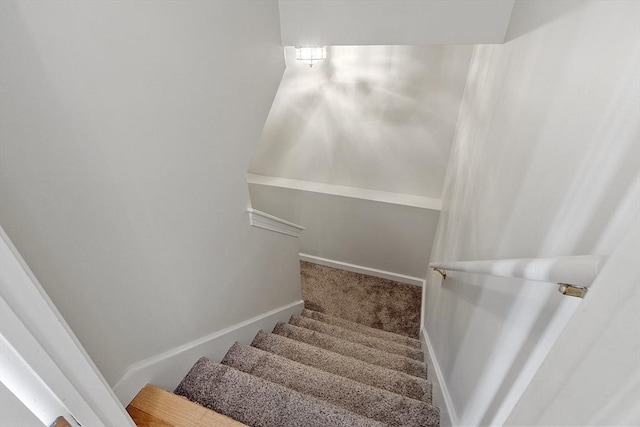 108 Green Briar Rd Unit 108, Fitchburg, MA 01420 - stairs with carpet flooring and baseboards
