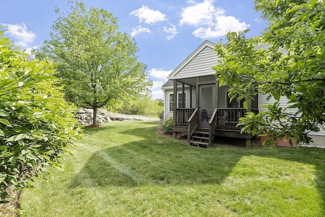 108 Green Briar Rd Unit 108, Fitchburg, MA 01420 - view of green lawn featuring a deck