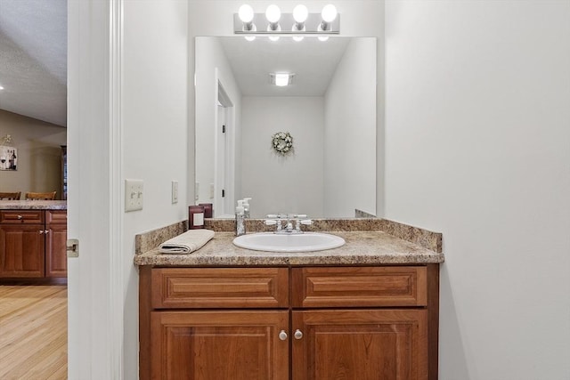 108 Green Briar Rd Unit 108, Fitchburg, MA 01420 - bathroom featuring vanity and wood finished floors