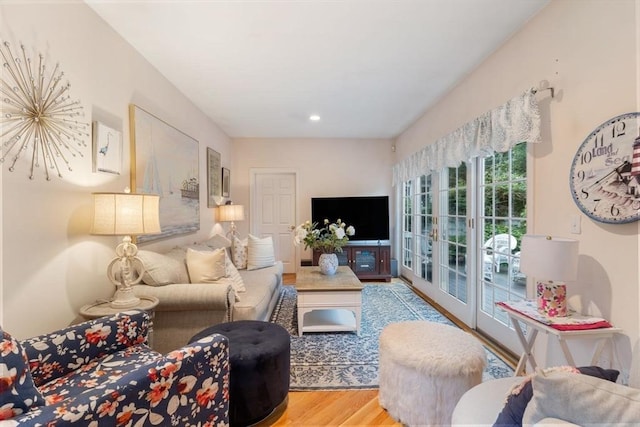 11 Forest Ln Unit 11, Scituate, MA 02066 - living room featuring wood finished floors and recessed lighting