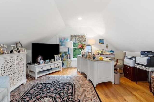 11 Forest Ln Unit 11, Scituate, MA 02066 - office with light wood-type flooring and lofted ceiling