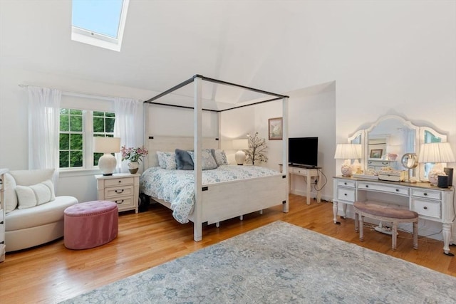 11 Forest Ln Unit 11, Scituate, MA 02066 - bedroom featuring a skylight and wood finished floors