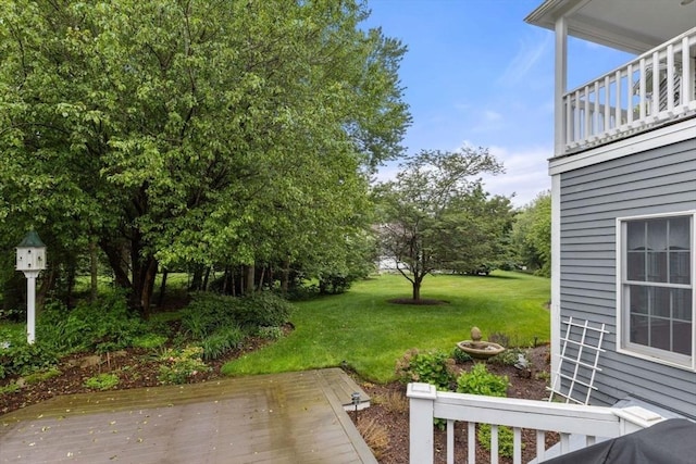 11 Forest Ln Unit 11, Scituate, MA 02066 - view of green lawn with a wooden deck