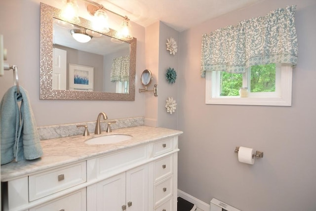 bathroom with vanity