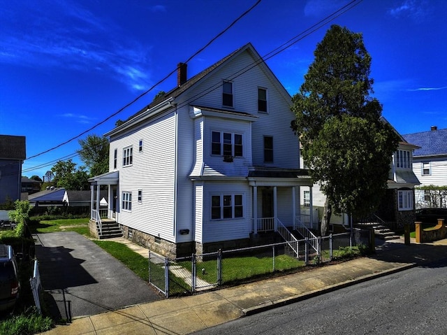 405 Warren St, Fall River, MA 02721 - view of property exterior featuring a gate and a fenced front yard