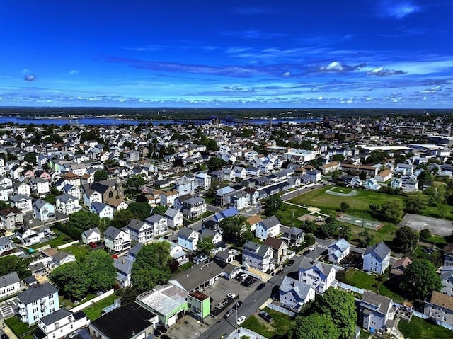 405 Warren St, Fall River, MA 02721 - aerial overview of property's location with nearby suburban area