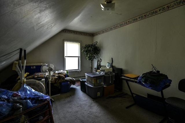 405 Warren St, Fall River, MA 02721 - additional living space with lofted ceiling and carpet floors