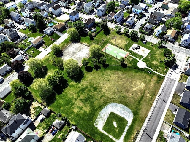 405 Warren St, Fall River, MA 02721 - aerial view of property and surrounding area featuring nearby suburban area
