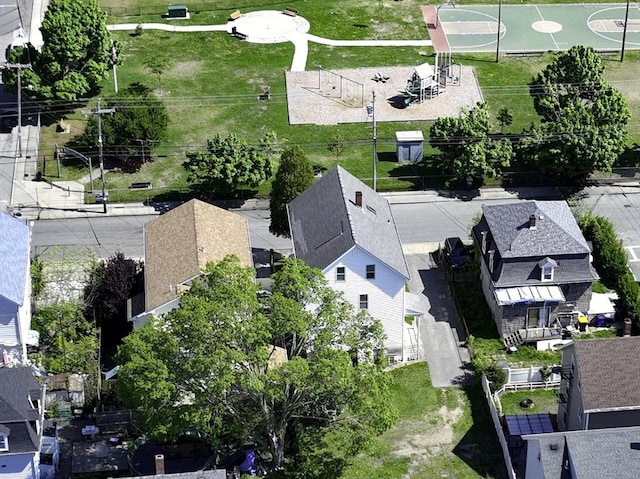 405 Warren St, Fall River, MA 02721 - aerial perspective of suburban area
