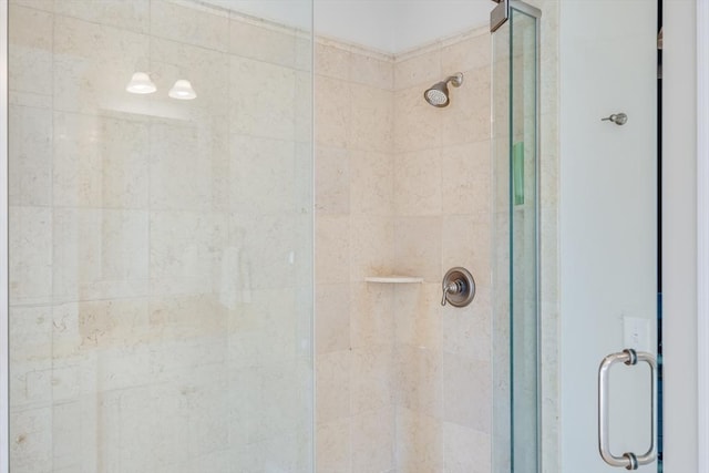 bathroom with an enclosed shower