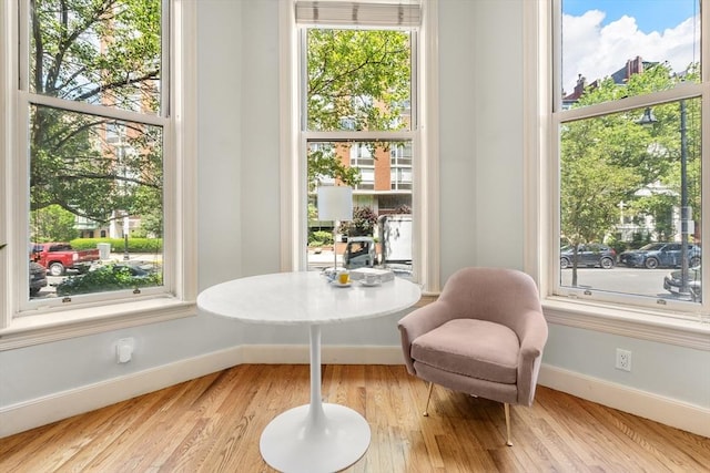 341 Beacon Unit 2F, Boston, MA 02116 - living area featuring baseboards and light wood-style flooring