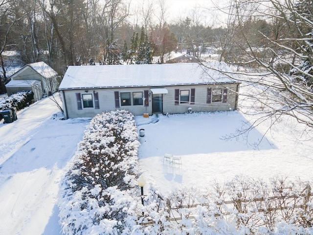 view of ranch-style home