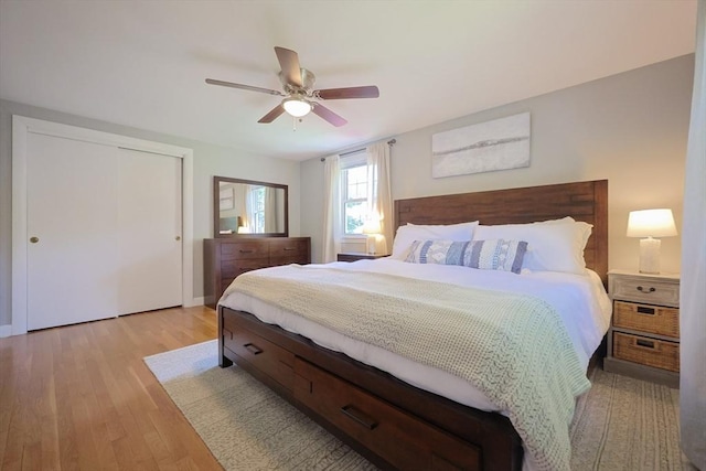 61 Colwell, Dedham, MA 02026 - bedroom with light wood finished floors and a ceiling fan