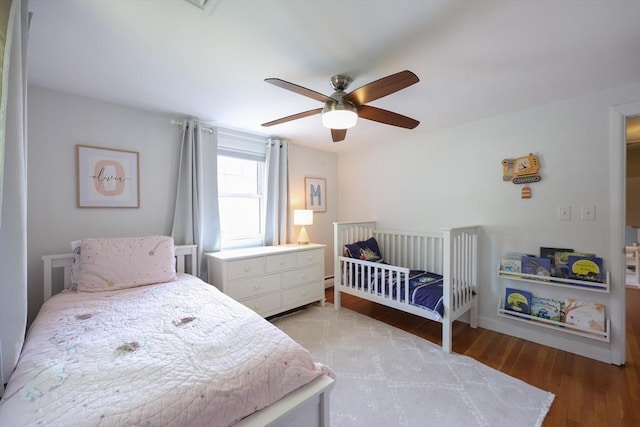 61 Colwell, Dedham, MA 02026 - bedroom featuring wood finished floors and ceiling fan
