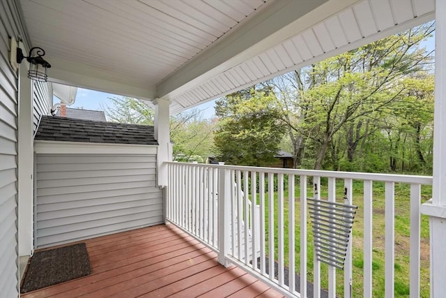 129 S Main St, Raynham, MA 02767 - view of wooden deck
