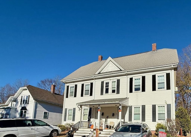 view of front facade featuring a porch