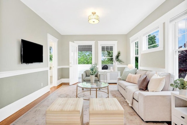 view of sunroom / solarium