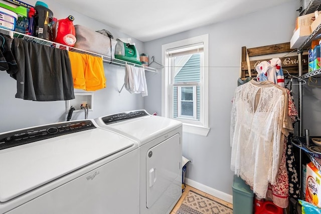 115 Elm St, Somerville, MA 02144 - laundry room featuring independent washer and dryer and baseboards