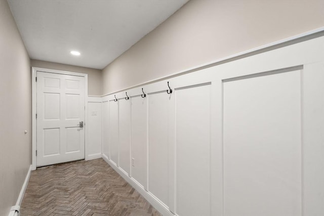 13 Campello Rd, Framingham, MA 01701 - mudroom featuring baseboards and recessed lighting