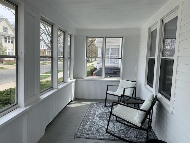 sunroom / solarium with plenty of natural light