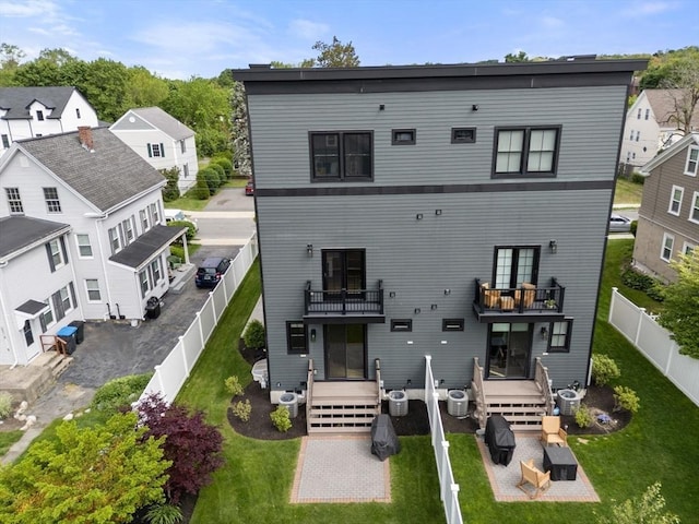 68 Summer St Unit B, Natick, MA 01760 - rear view of property with a balcony and a residential view