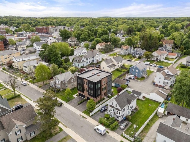 68 Summer St Unit B, Natick, MA 01760 - aerial perspective of suburban area featuring a forest
