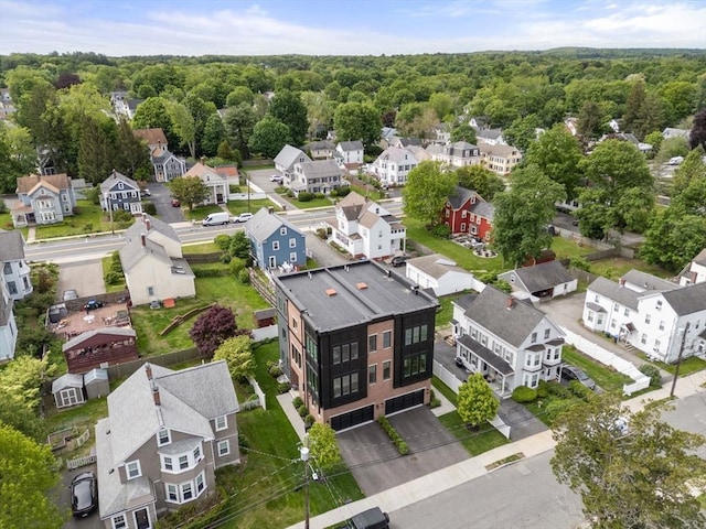 68 Summer St Unit B, Natick, MA 01760 - aerial view of residential area with a forest