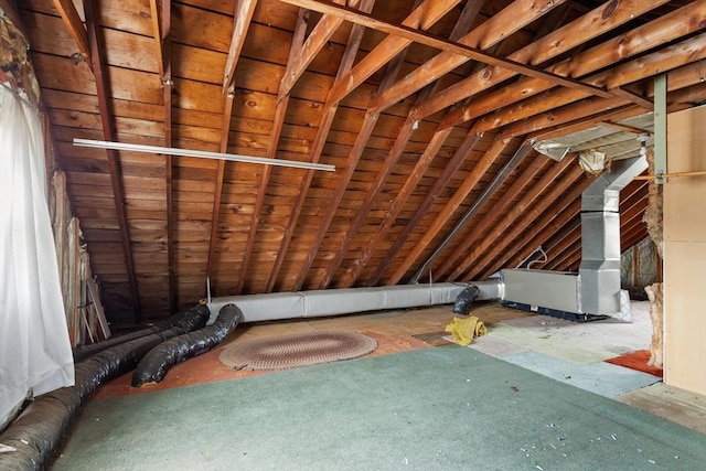 view of attic